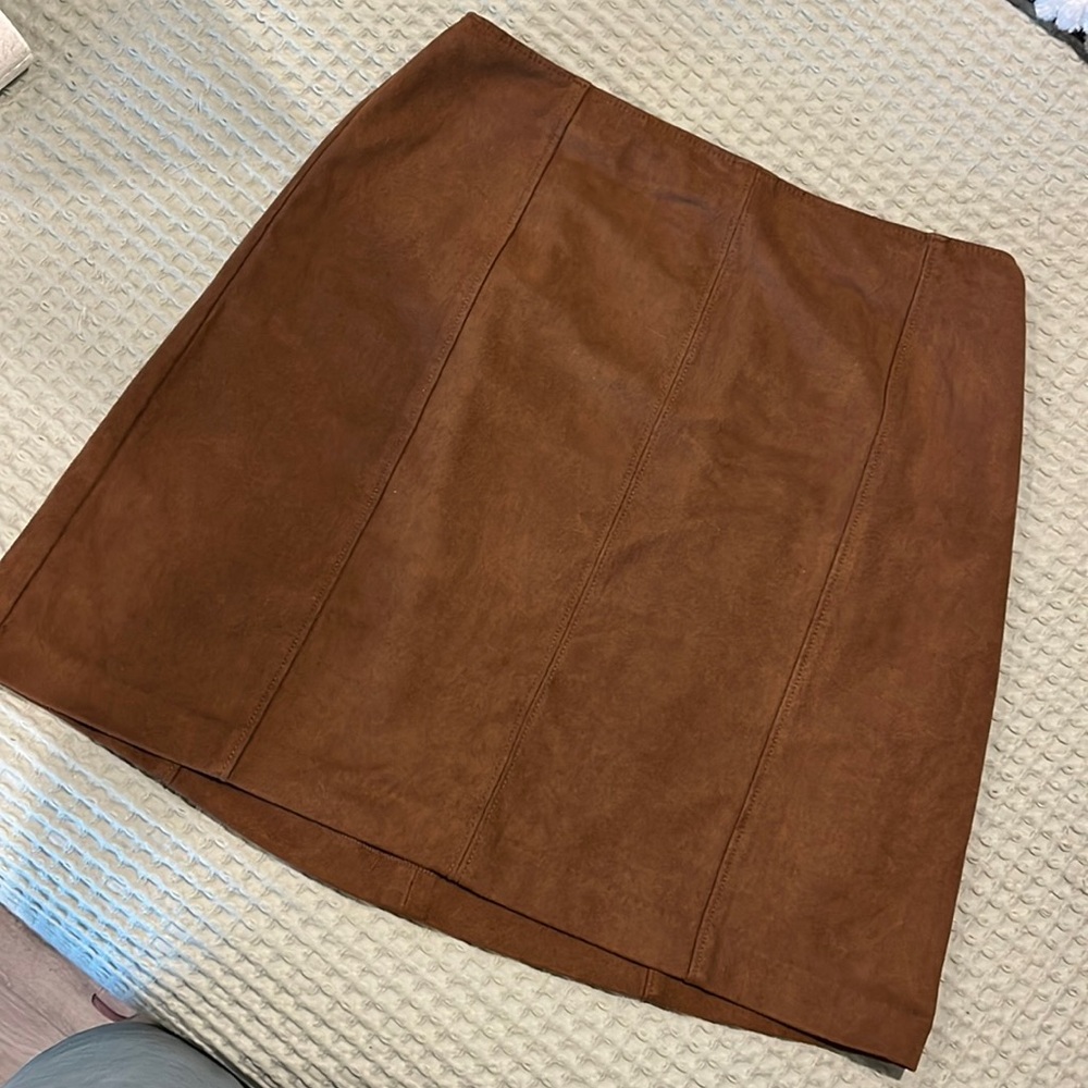 Abercrombie vegan suede mini skirt size S